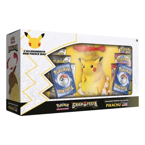 Collezione Premium con statuina Pikachu VMAX GRAN FESTA