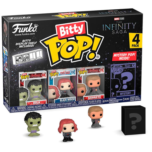Blister 4 figures Bitty POP Marvel The Infinity Saga Hulk
